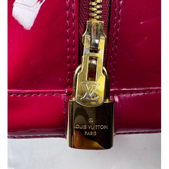 Louis Vuitton Red Patent Leather Alma - Picture 12 of 16